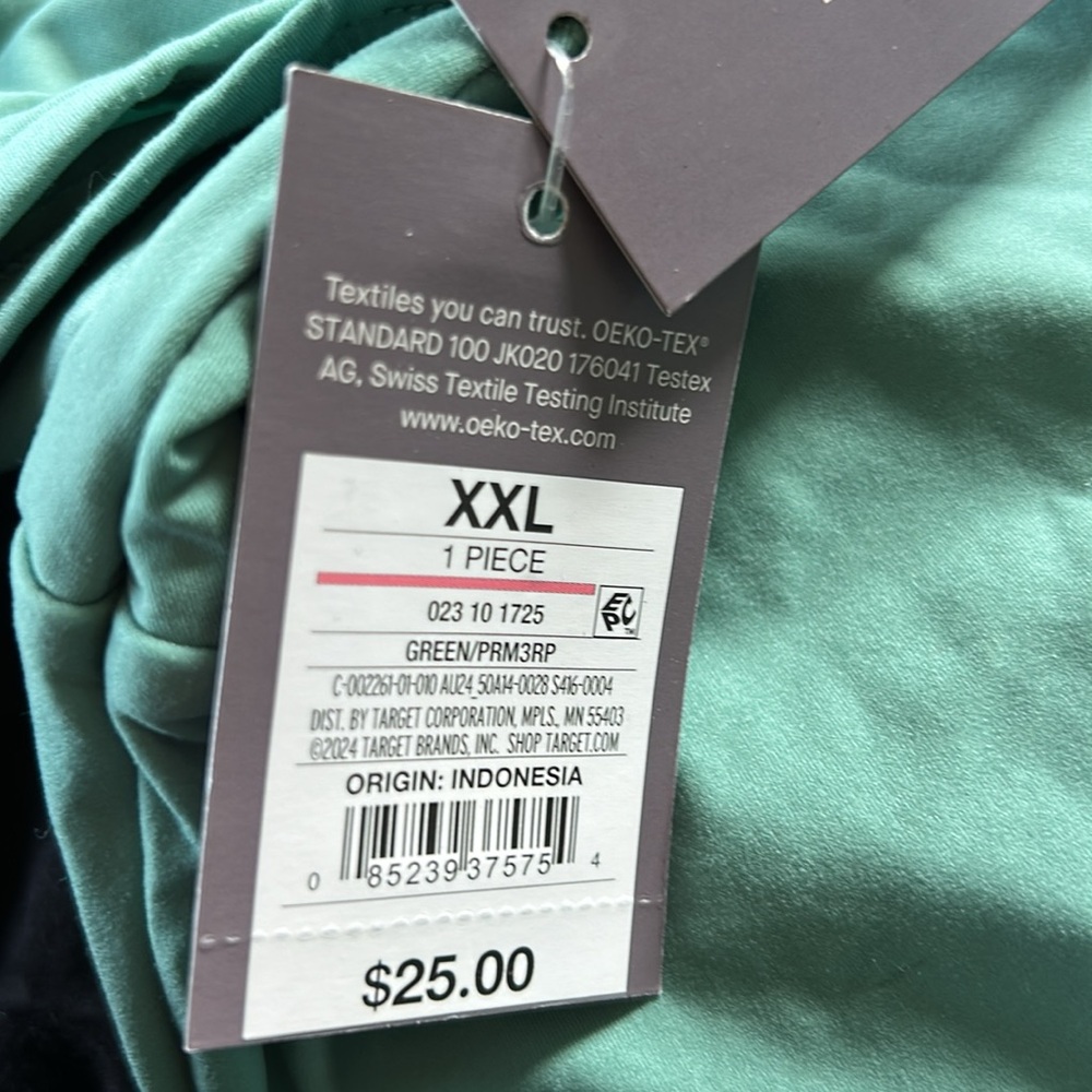 5/$25 Auden Green Bodysuit Top - Picture 3 of 3